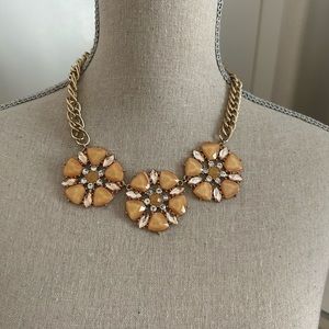 Flowered Statement Necklace Set
